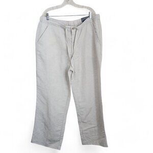Axis LA Linen Pant Mens XL Pull on Drawstring Vacation Beach Tropical Cruise NWT